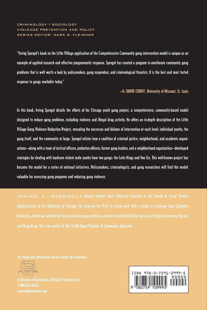 Weitere Ansicht: Reducing Youth Gang Violence | Irving A. Spergel