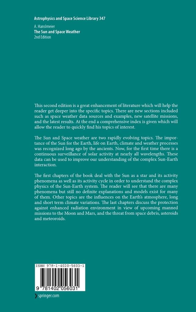 Weitere Ansicht: The Sun and Space Weather | Arnold Hanslmeier