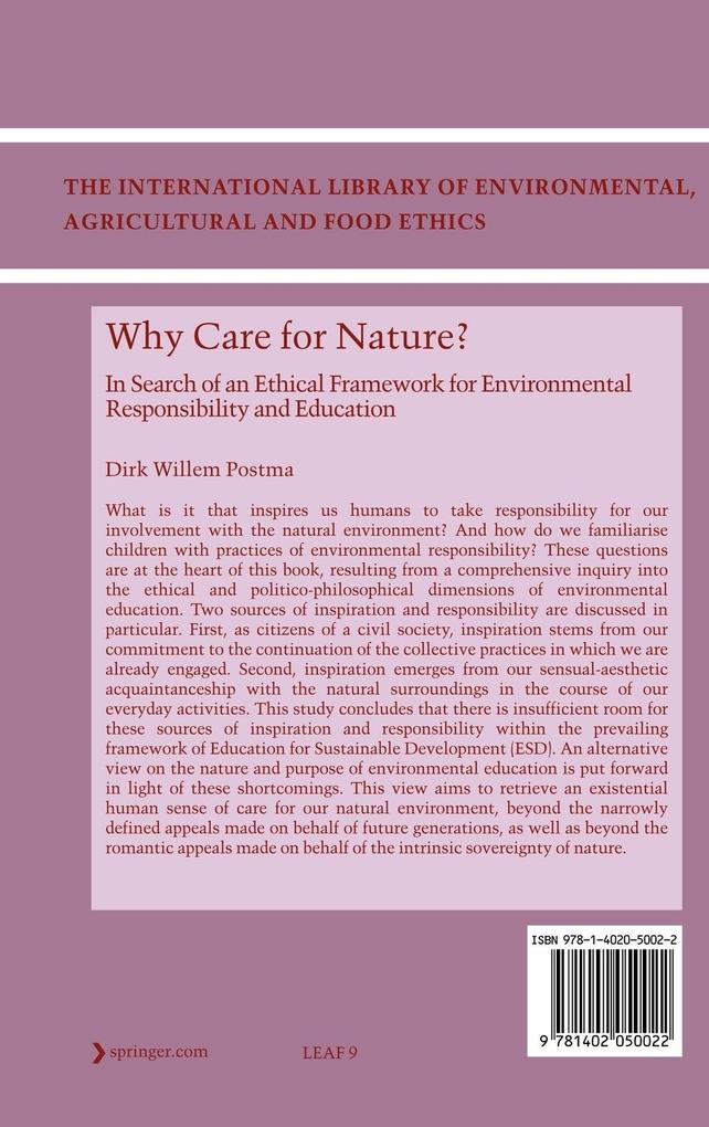 Weitere Ansicht: Why care for Nature? | Dirk Willem Postma