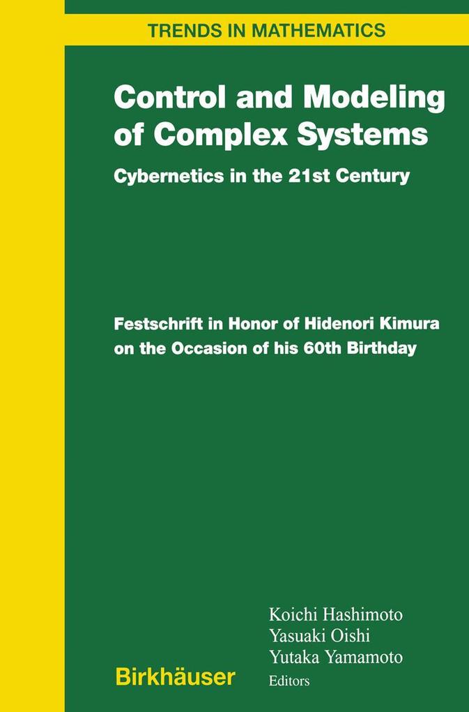 Produktbild: Control and Modeling of Complex Systems