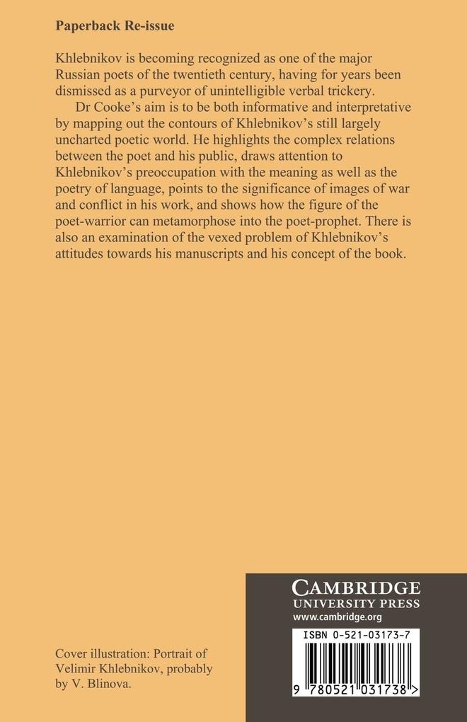 Weitere Ansicht: Velimir Khlebnikov | Raymond Cooke