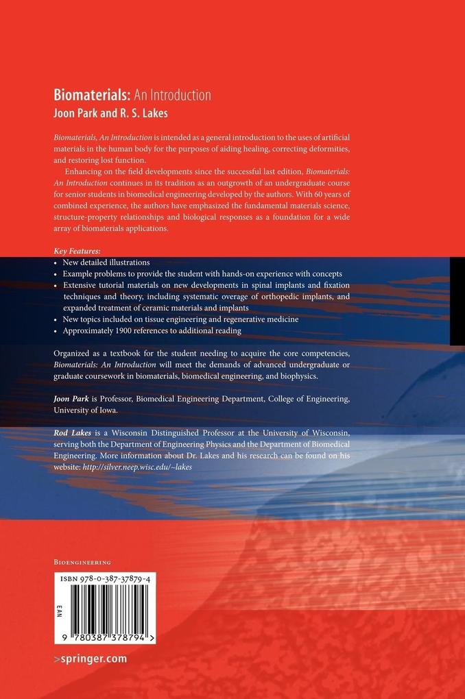 Weitere Ansicht: Biomaterials | R. S. Lakes, Joon Park