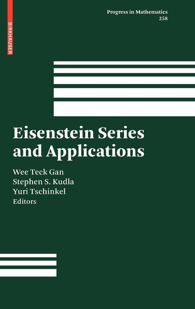 Produktbild: Eisenstein Series and Applications