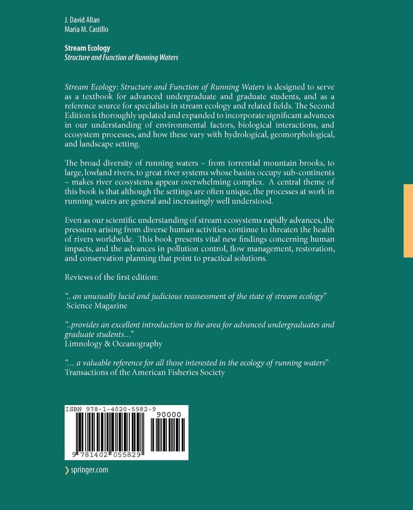 Weitere Ansicht: Stream Ecology | J. David Allan, María M. Castillo