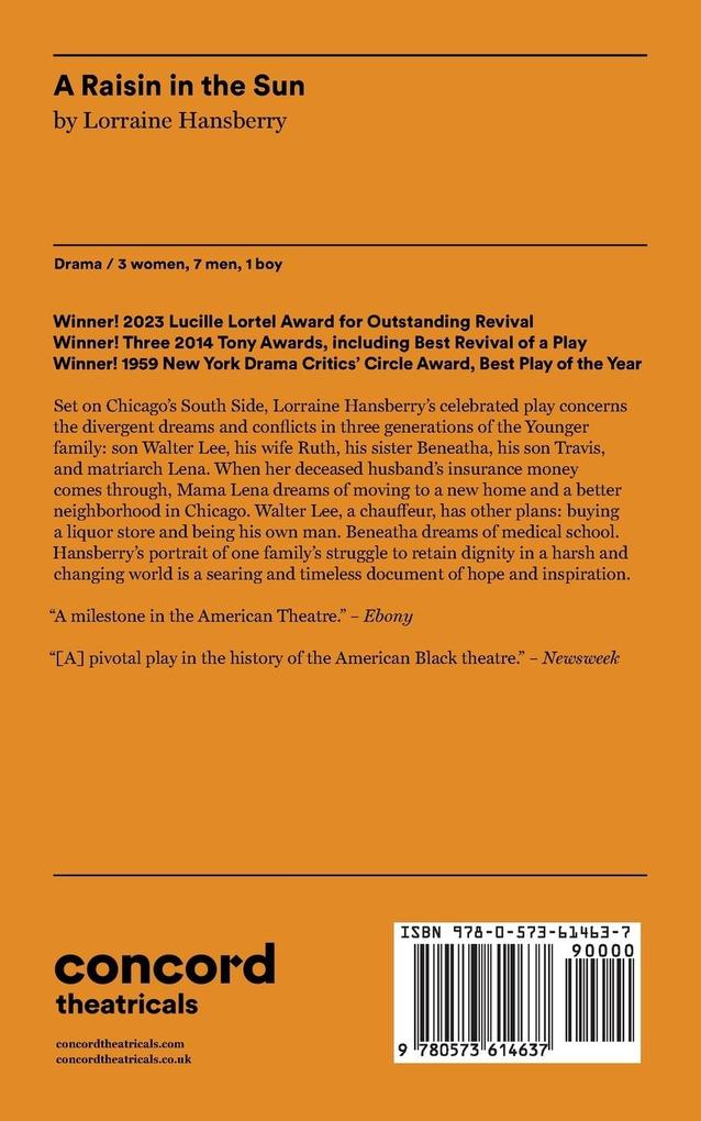 Weitere Ansicht: A Raisin in the Sun | Lorraine Hansberry