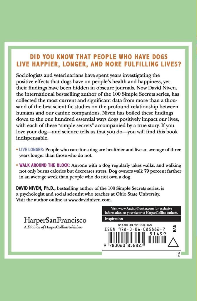 Weitere Ansicht: 100 Simple Secrets Why Dogs Make Us Happy | David Niven