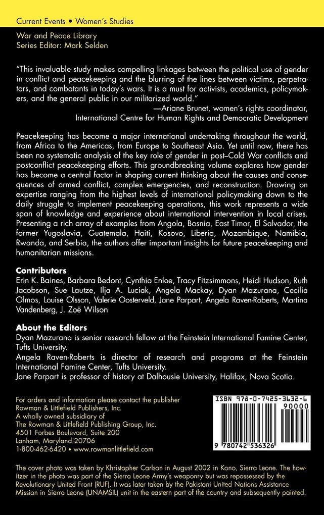 Weitere Ansicht: Gender, Conflict, and Peacekeeping