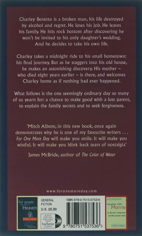 Weitere Ansicht: For One More Day | Mitch Albom