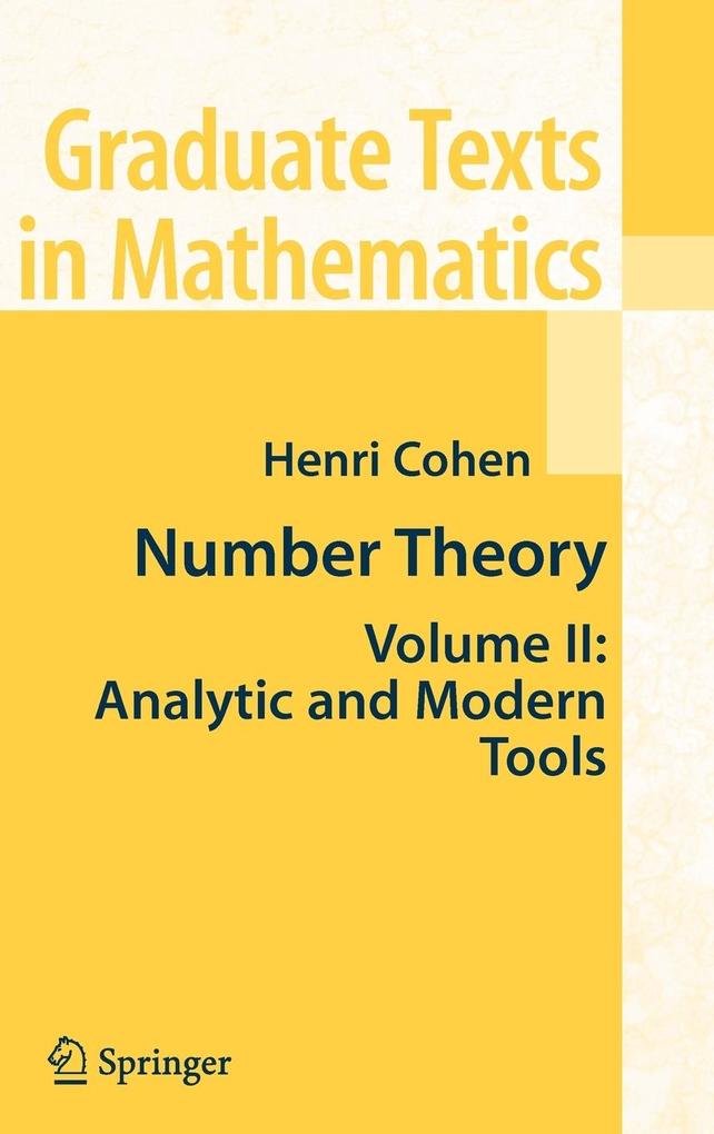 Produktbild: Number Theory, Volume 2 | Henri Cohen