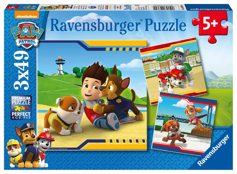 Produktbild: Helden mit Fell. Puzzle 3 x 49 Teile