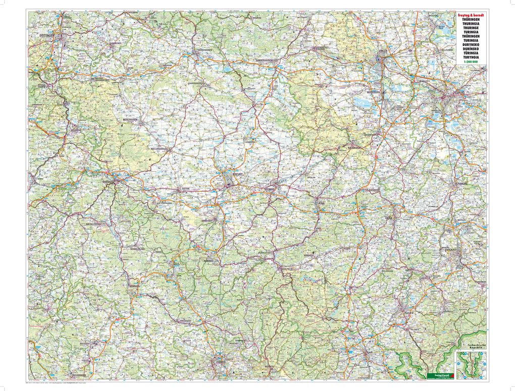Weitere Ansicht: Deutschland 06 Thüringen 1 : 200 000
