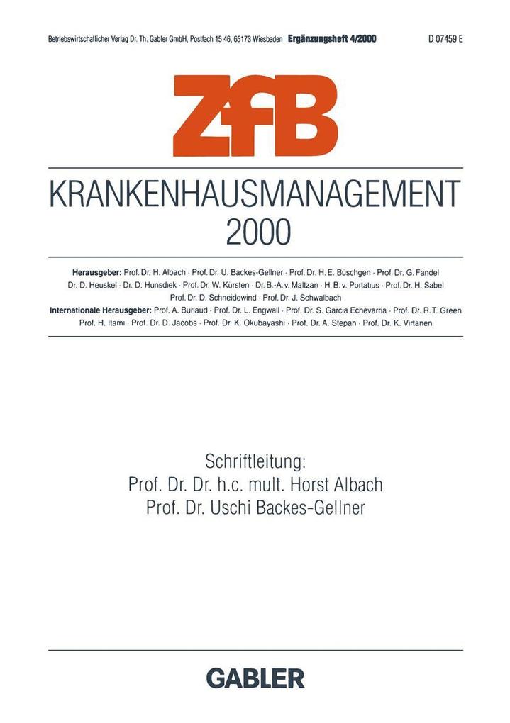 Produktbild: Krankenhausmanagement 2000