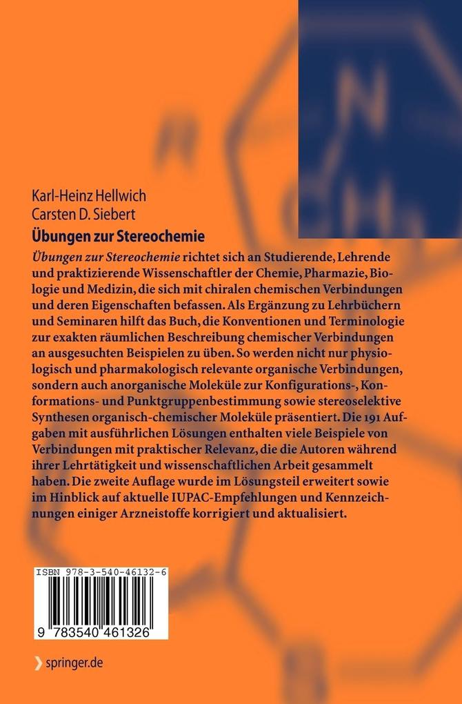 Weitere Ansicht: Übungen zur Stereochemie | Karl-Heinz Hellwich, Carsten Siebert