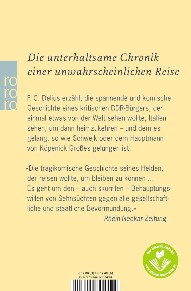 Weitere Ansicht: Der Spaziergang von Rostock nach Syrakus | Friedrich Christian Delius