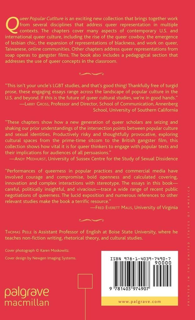 Weitere Ansicht: Queer Popular Culture | T. Peele