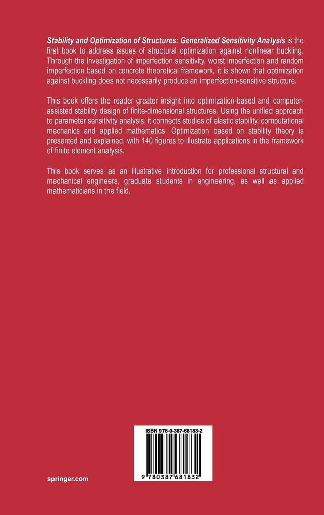 Weitere Ansicht: Stability and Optimization of Structures | Makoto Ohsaki, Kiyohiro Ikeda
