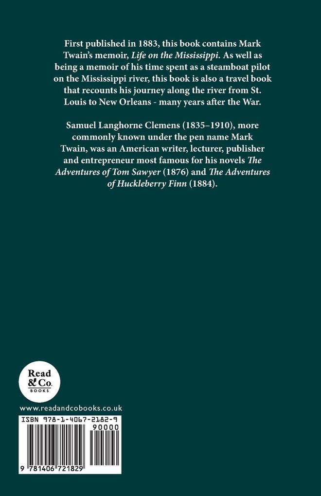 Weitere Ansicht: Life on the Mississippi | Mark Twain