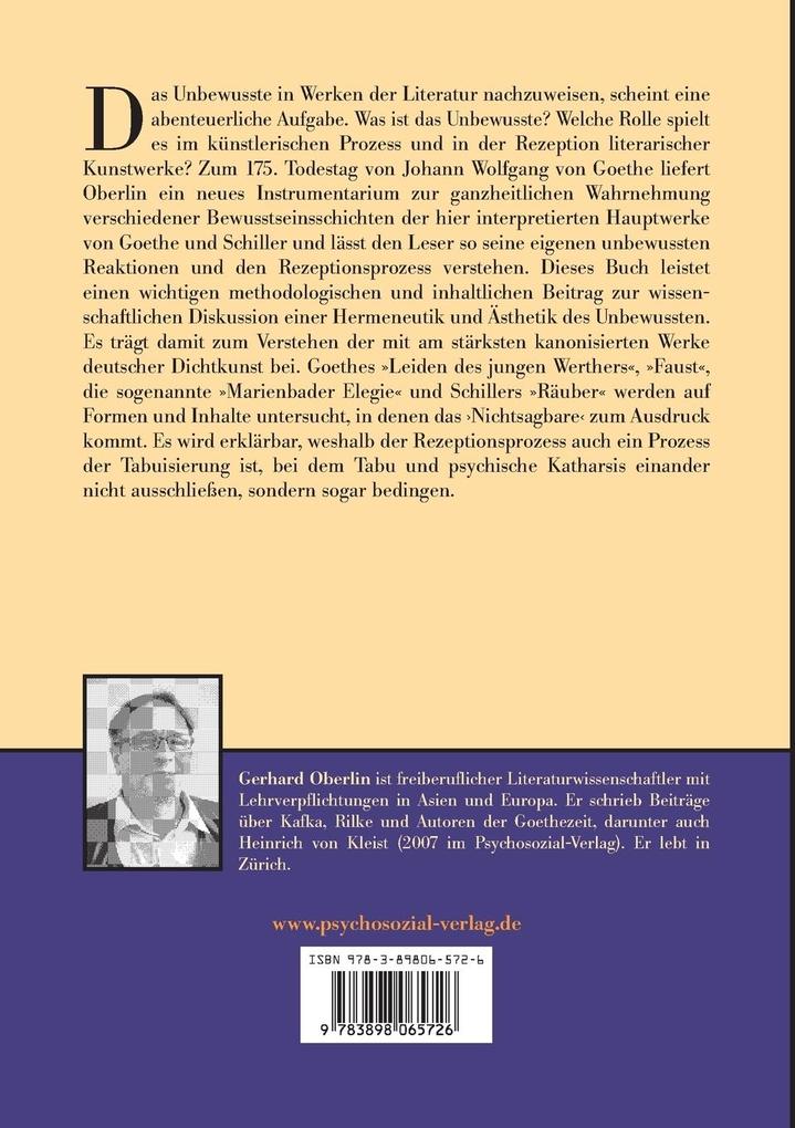 Weitere Ansicht: Goethe, Schiller und das Unbewusste | Gerhard Oberlin