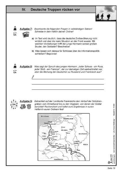 Weitere Ansicht: Lernwerkstatt - Der Erste Weltkrieg | Dirk Witt, Moritz Quast