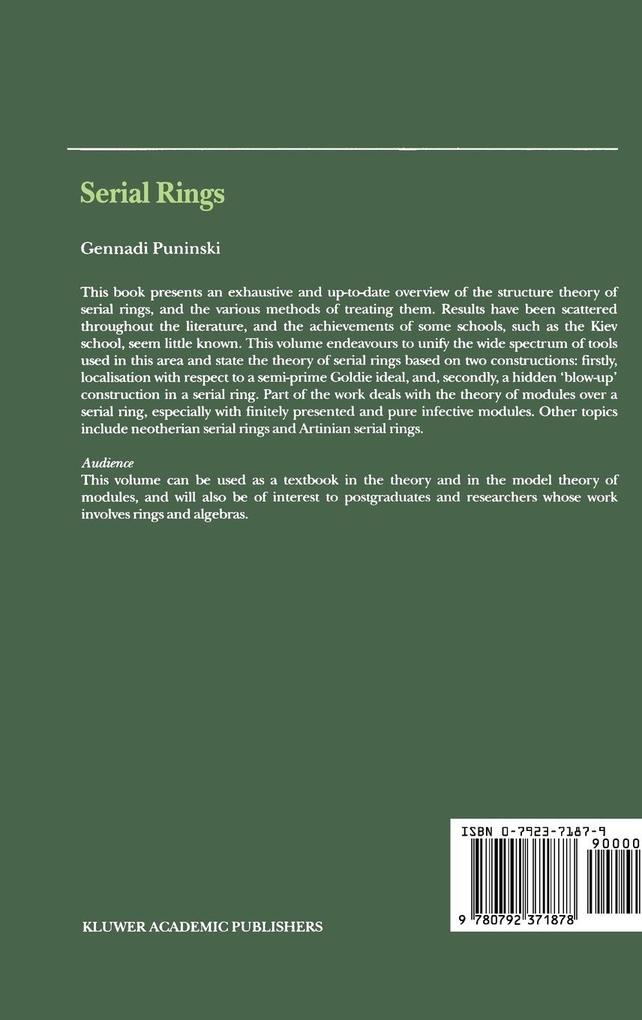 Weitere Ansicht: Serial Rings | G. Puninski