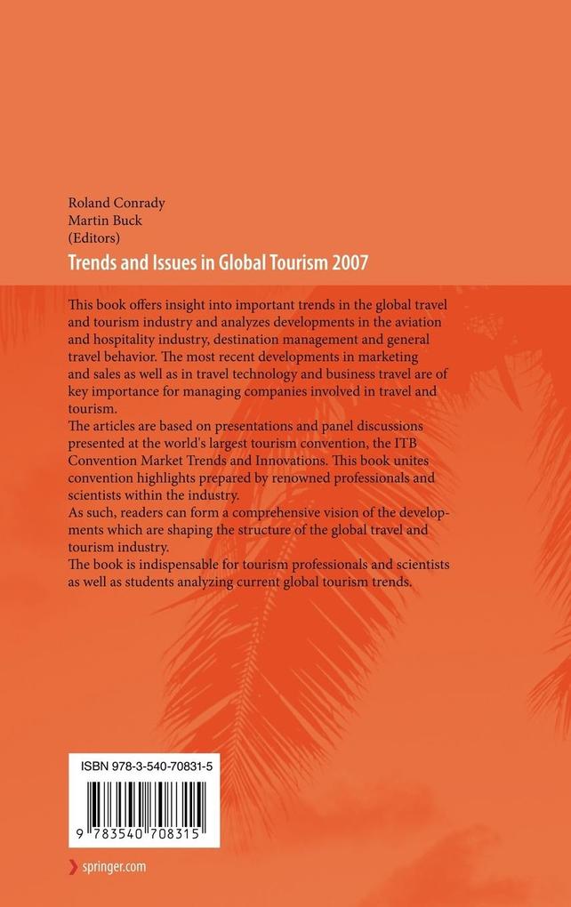 Weitere Ansicht: Trends and Issues in Global Tourism 2007