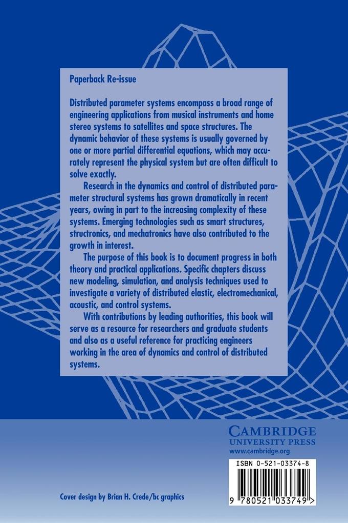 Weitere Ansicht: Dynamics and Control of Distributed Systems