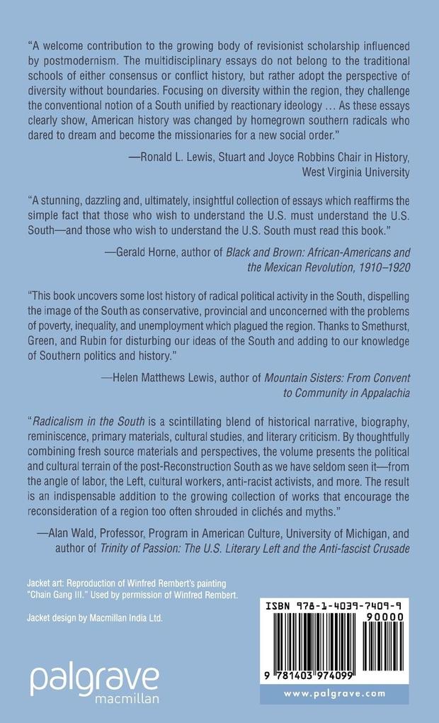 Weitere Ansicht: Radicalism in the South Since Reconstruction