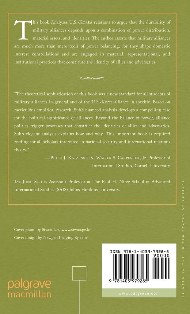 Weitere Ansicht: Power, Interest, and Identity in Military Alliances | J. Suh, Jae-Jung Suh
