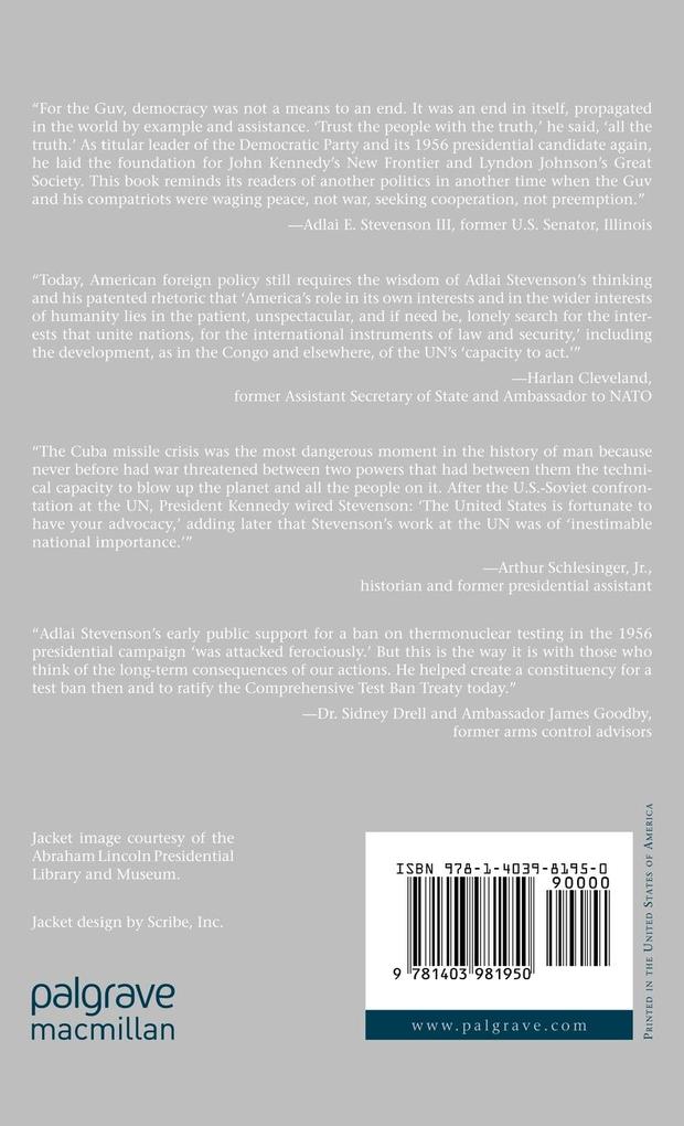 Weitere Ansicht: Adlai Stevenson's Lasting Legacy | A. Liebling