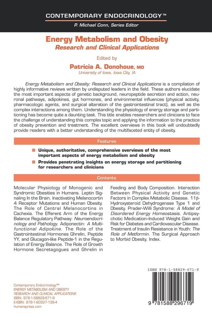 Weitere Ansicht: Energy Metabolism and Obesity