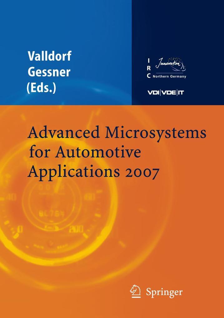 Produktbild: Advanced Microsystems for Automotive Applications 2007