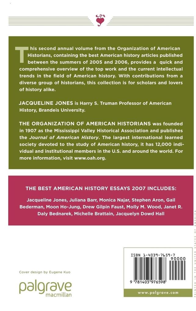Weitere Ansicht: The Best American History Essays 2007 | Na Na
