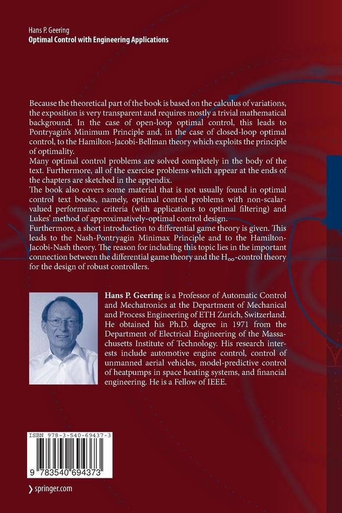 Weitere Ansicht: Optimal Control with Engineering Applications | Hans P. Geering