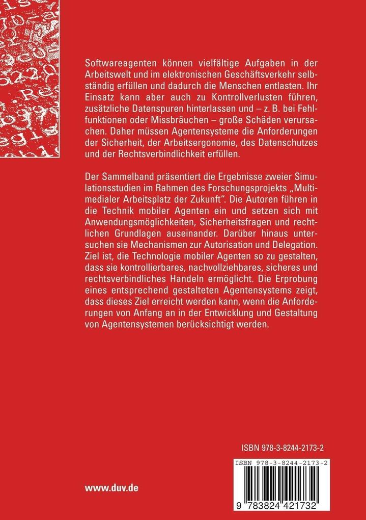 Weitere Ansicht: Sicherheit und Rechtsverbindlichkeit mobiler Agenten