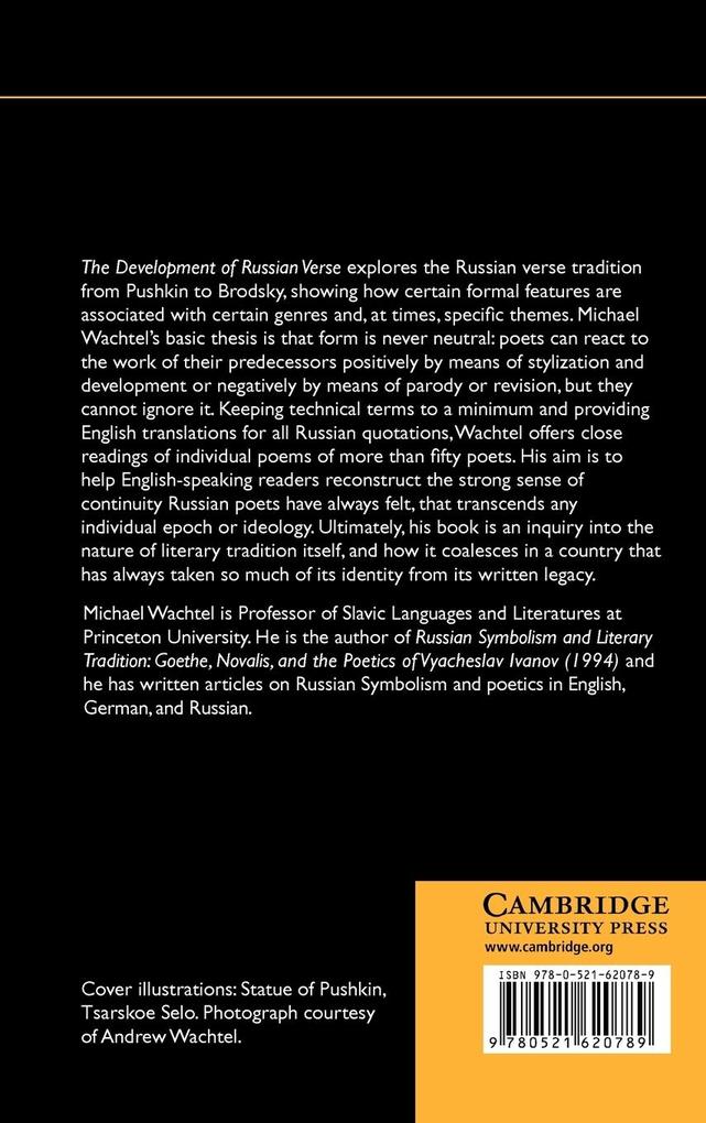 Weitere Ansicht: The Development of Russian Verse | Michael Wachtel
