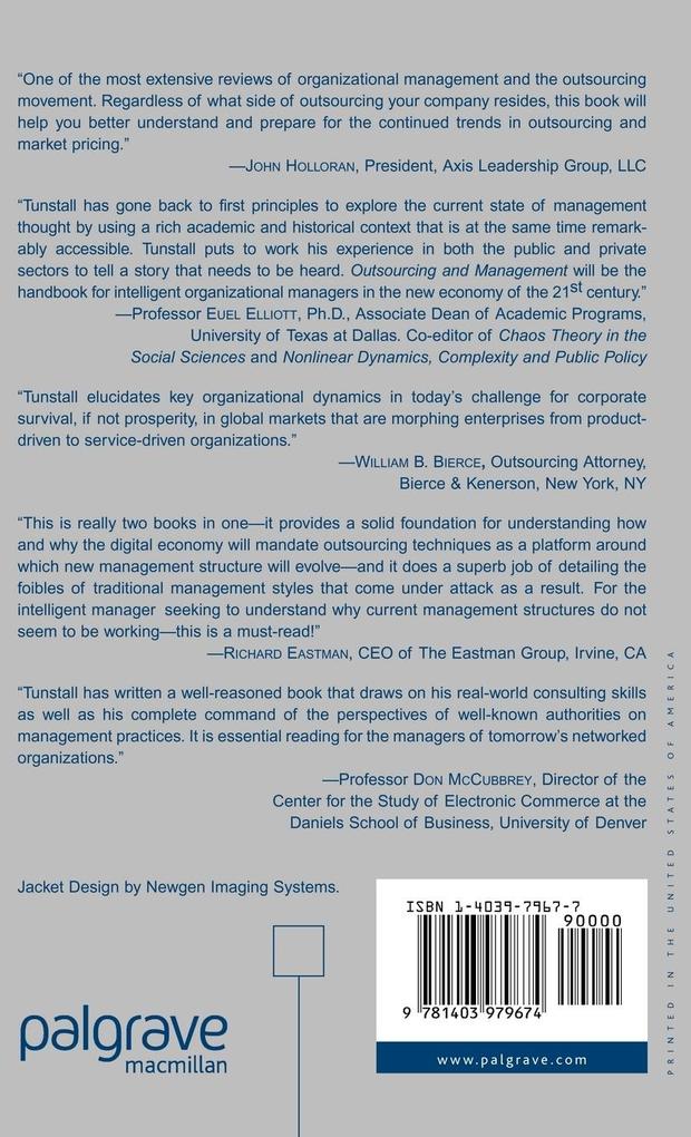Weitere Ansicht: Outsourcing and Management | T. Tunstall, Thomas Nelson Tunstall