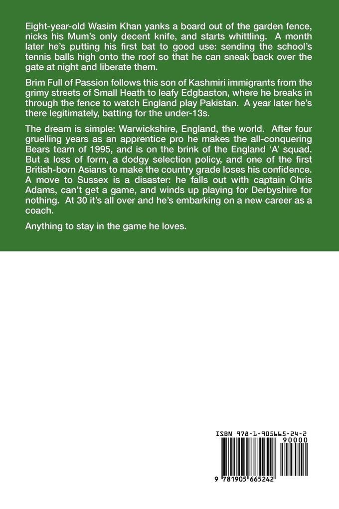 Weitere Ansicht: Brim Full of Passion Large Print | Alan Wilkinson, Wasim Khan