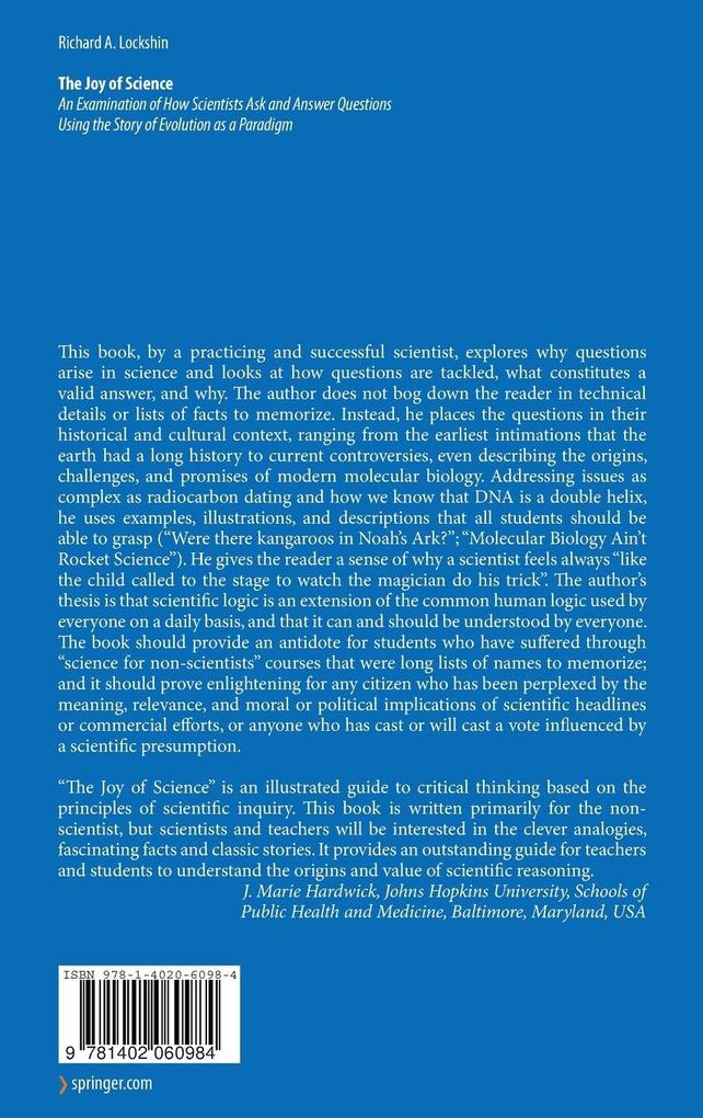 Weitere Ansicht: The Joy of Science | Richard A. Lockshin