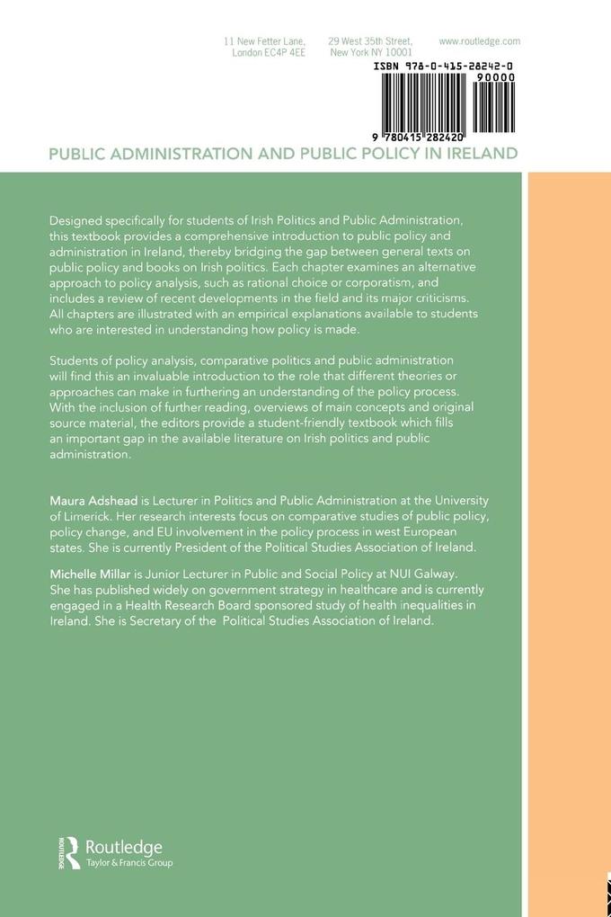 Weitere Ansicht: Public Administration and Public Policy in Ireland