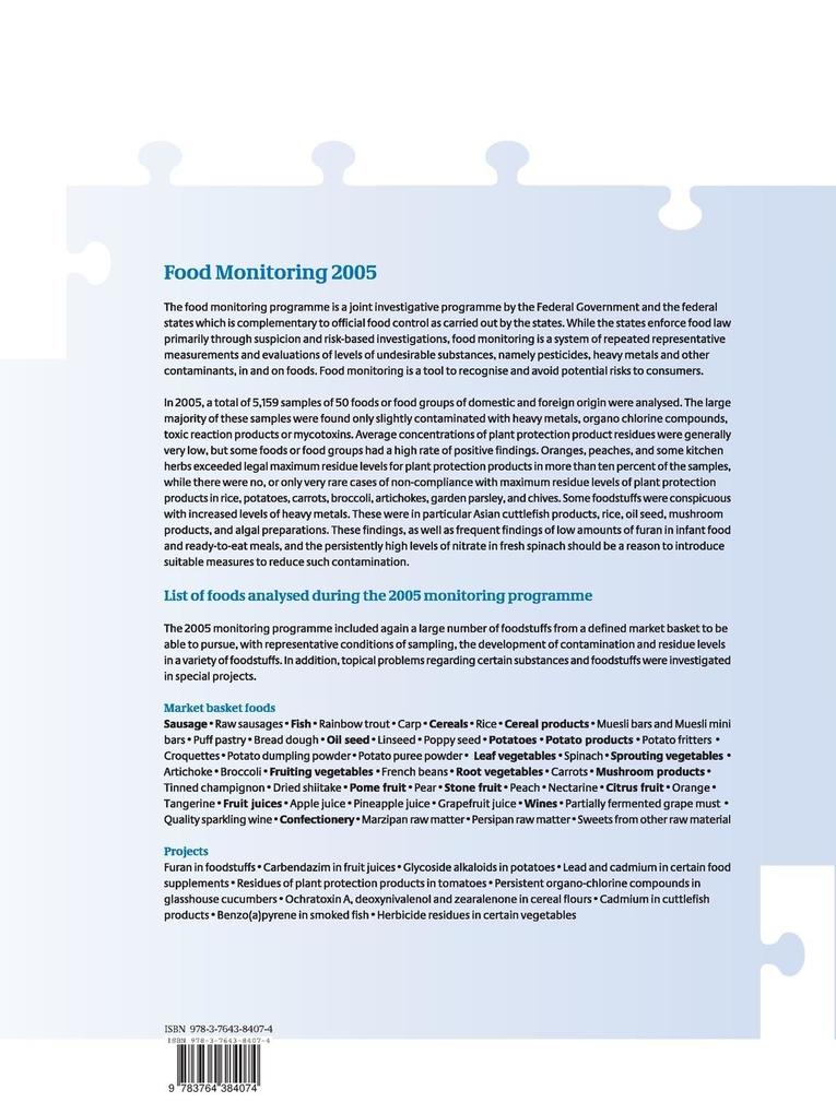 Weitere Ansicht: Reports on Food Safety 2005