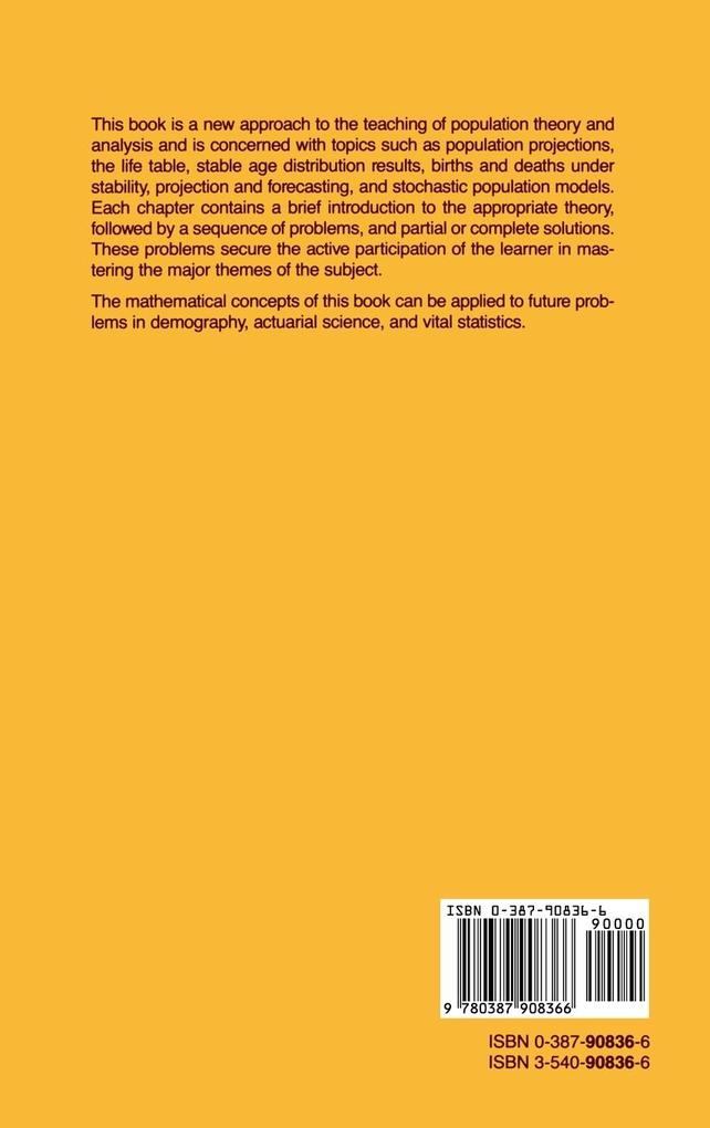 Weitere Ansicht: Demography Through Problems | John A. Beekman, Nathan Keyfitz