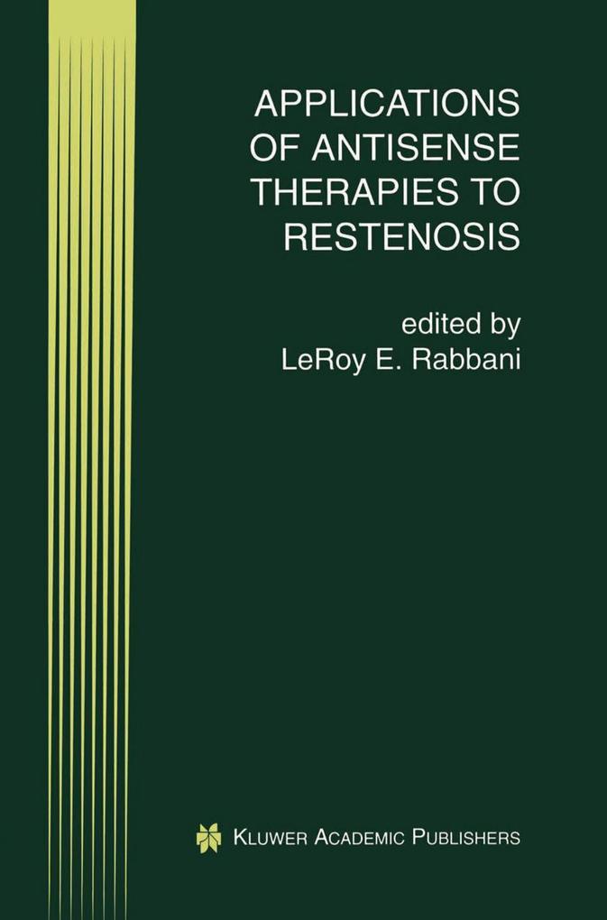 Produktbild: Applications of Antisense Therapies to Restenosis
