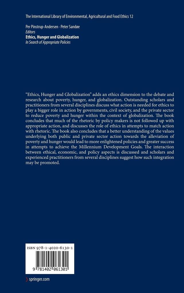 Weitere Ansicht: Ethics, Hunger and Globalization