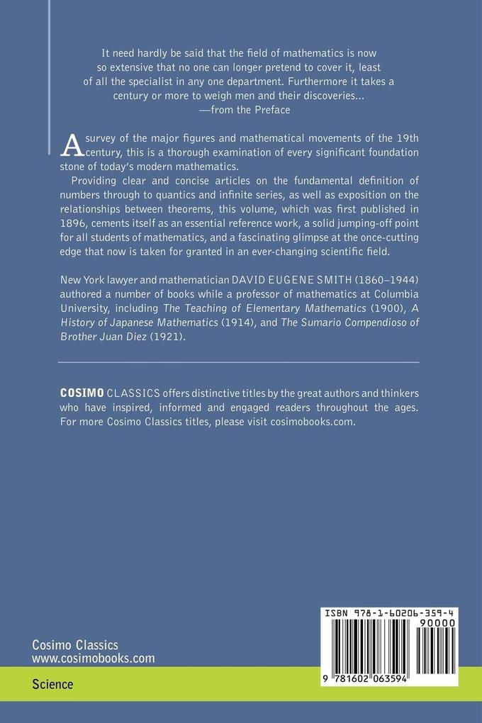 Weitere Ansicht: History of Modern Mathematics | David Eugene Smith