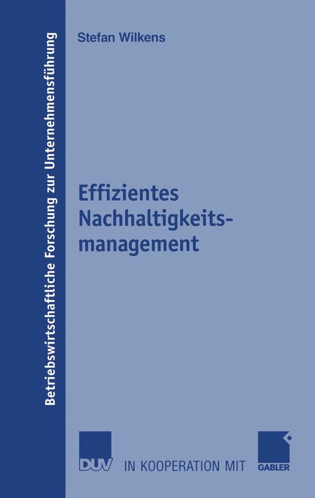 Produktbild: Effizientes Nachhaltigkeitsmanagement | Stefan Wilkens