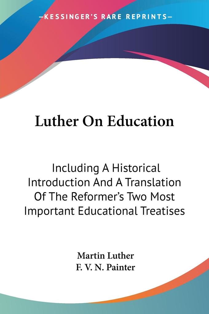Produktbild: Luther On Education | Martin Luther