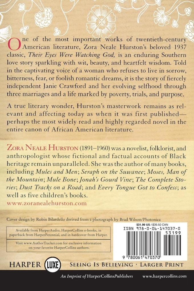 Weitere Ansicht: Their Eyes Were Watching God LP | Zora Neale Hurston