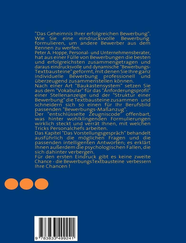 Weitere Ansicht: BewerbungsTextbausteine - das Geheimnis Ihrer erfolgreichen Bewerbung | Peter A. Hoppe