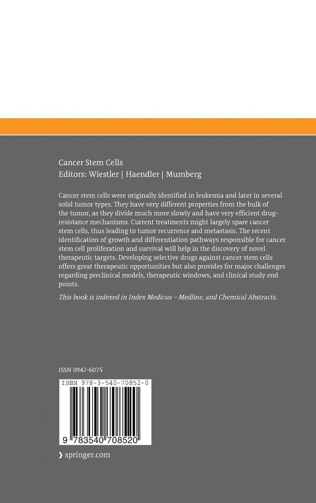 Weitere Ansicht: Cancer Stem Cells