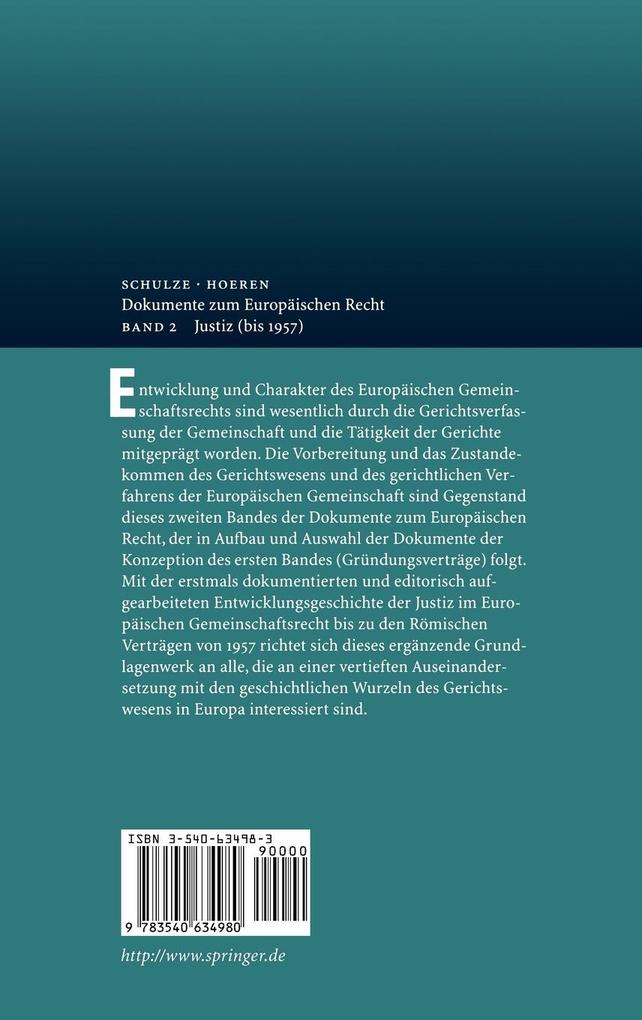 Weitere Ansicht: Dokumente zum Europäischen Recht | Reiner Schulze, Thomas Hoeren
